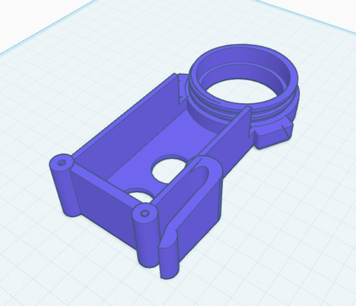 Diseño 3D de soporte técnico para montaje experimental