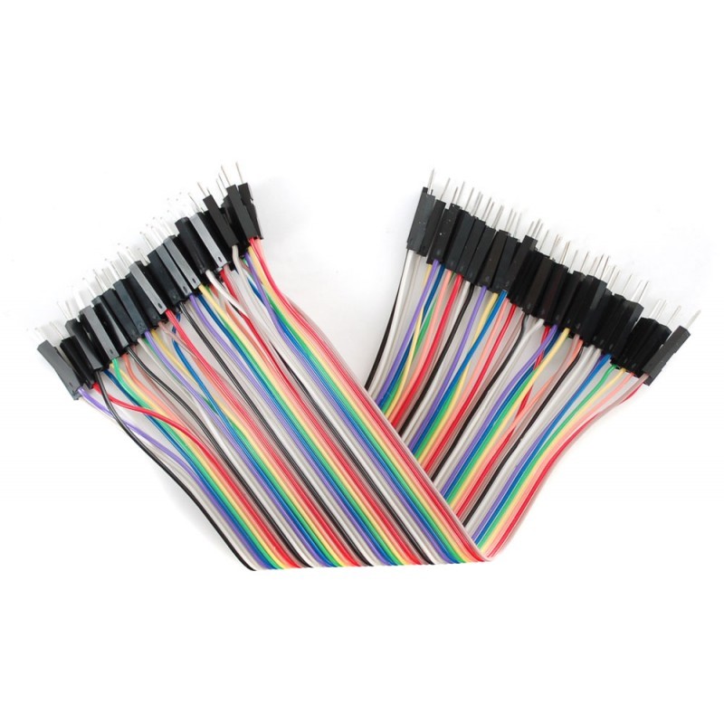 Tira 40u de cables macho macho